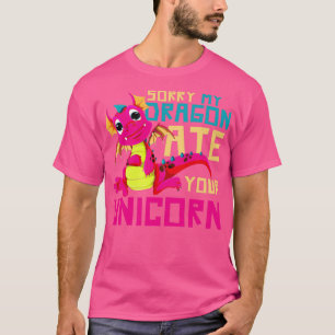 T-shirt Créature mythique amusante Unicorn mignonne Dragon