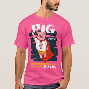 T-shirt Créature transforme les légumes en bacon mammifère