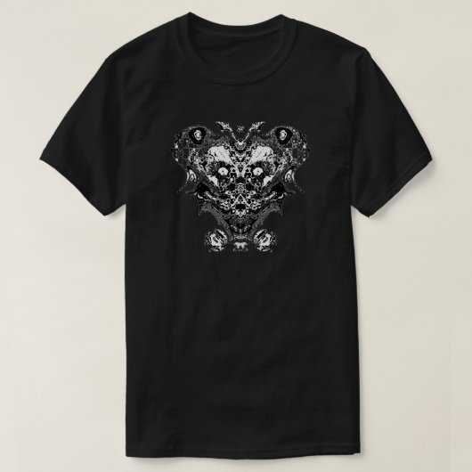 T-shirt Créature (visage comme imaginaire) (Design devant)