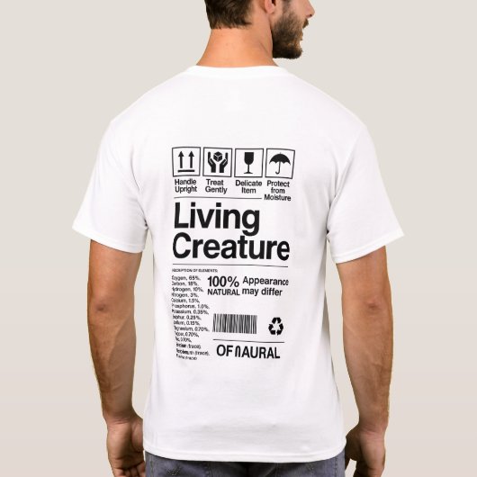 T-shirt créature vivante (Dos)