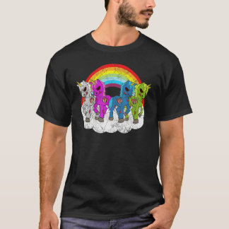 T-shirt Créatures de l'Apocalypse de Licorne Zombie Hallow