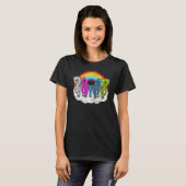 T-shirt Créatures de l'Apocalypse de licorne zombie Hallow (Devant entier)