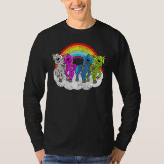 T-shirt Créatures de l'Apocalypse de licorne zombie Hallow