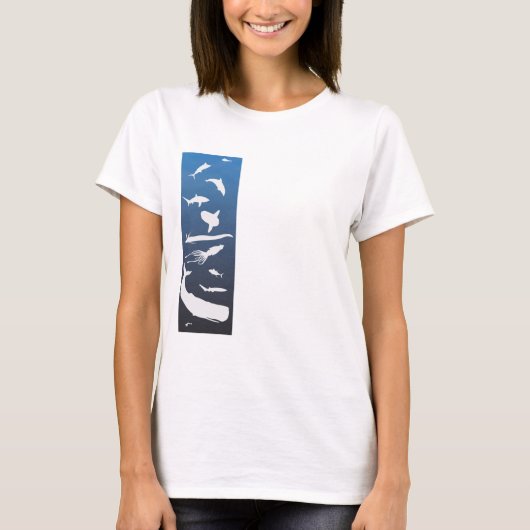 T-shirt Créatures de l'océan ouvert (Devant)