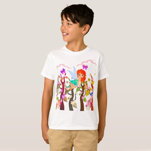 T-shirt créatures forestières (Devant entier)