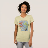 T-shirt Créatures Magiques Graphisme Vintage (Devant entier)