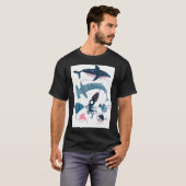 T-shirt Créatures marines (Devant entier)