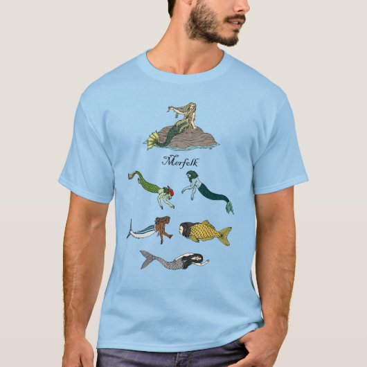 T-shirt Créatures marines anthropomorphes (Devant)