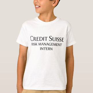 T-shirt Credit Suisse stagiaire en gestion des risques