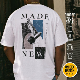 T-shirt Créé à Nouveau 2 Corinthiens 5:17 Vêtements Chréti
