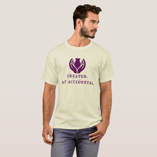 T-shirt Créé. Pas par hasard. (Devant entier)