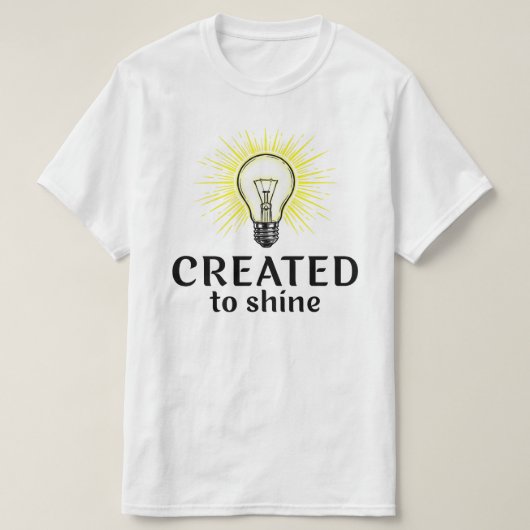 T-shirt Créé Pour Briller (Design devant)