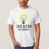 T-shirt Créé Pour Briller (Devant)