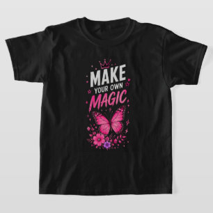T-shirt 🦋 Crée ton propre Teen Girl Citation Magique 🦋