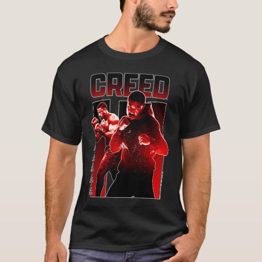 T-shirt Creed 3 Adonis Creed Level Up Red Split Panel Post (Devant)