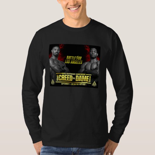 T-shirt Creed vs Dame poster yellow (Devant)
