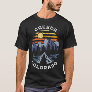 T-shirt Creede Colorado Montagnes Vacances Camping Souveni