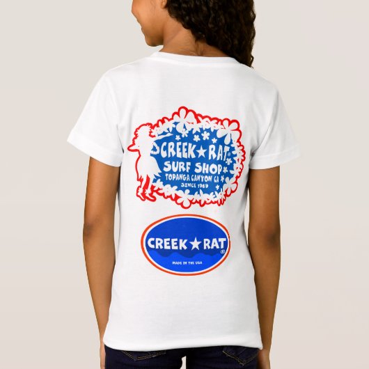 T-Shirt Creekrat Cartoon Studios - Creek Rat Surf Shop (Dos)