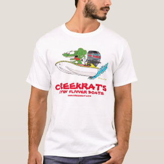 T-shirt Creekrat CARtoons Flyin' Fliver Flivver Boat Art