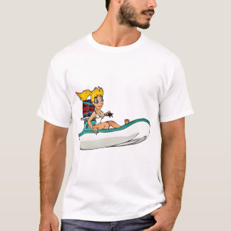 T-shirt Creekrat Fliver Boat Girl Tee