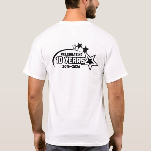 T-shirt creekside logo with stars back (Dos)