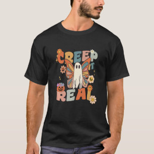 T-shirt Creep It Real Butterfly Ghost Halloween Sweating G