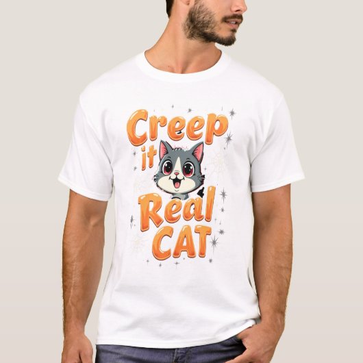 T-shirt Creep It Real Cat 2 (Devant)