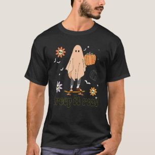 T-shirt Creep It Real Ghost Boy Retro Halloween Skateboard