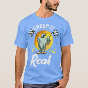 T-shirt Creep It Real Halloween Creepin Ghost Boy Girl Ska