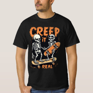 T-shirt Creep it Real Halloween's Day Horror Vibes Hommes