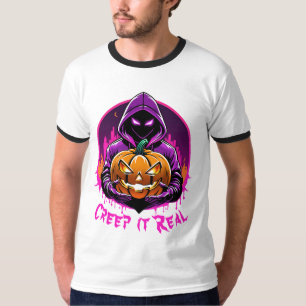 T-shirt Creep it Real, Horreur Halloween illustration