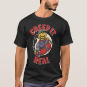 T-shirt Creep it Real Scarecrow Riding sur Skateboard (Devant)