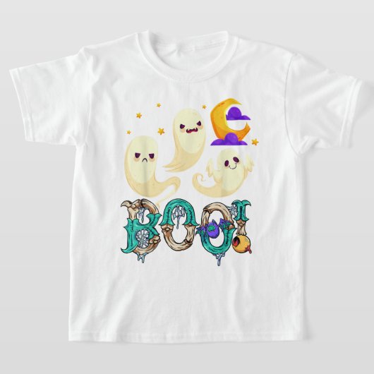 T-shirt Creep It Real Skateboard Ghost Retro Halloween (Poser)
