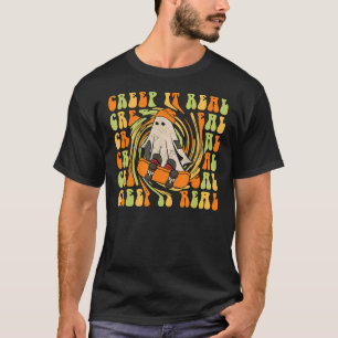 T-shirt Creep it Real Skateboard mignon Halloween Garçon É