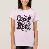 T-shirt Creep It Real - Vibes d'Halloween Edgy (Devant)