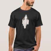 T-shirt CREEP IT VRAI Halloween Ghost avec des fleurs mème (Devant)