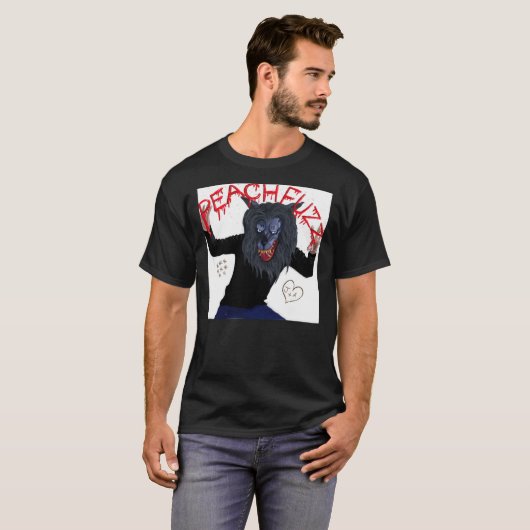 T-shirt Creep - Peachfuzz Masque de loup-garou Pose classi (Devant entier)