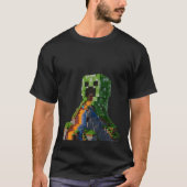 T-shirt Creeper Mountain | Epic Lava Waterfall | 3D Render (Devant)