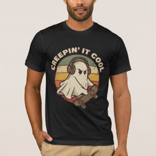 T-Shirt Creepin It Cool Halloween Planche à Roulet
