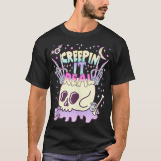 T-shirt Creepin It Real Kawaii Pastel Goth Cute Sku Déplai