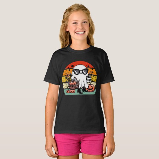 T-shirt Creepy Funny Halloween Casual Ghost   (Devant entier)