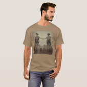 T-shirt Creepy Skeletonwins Aesthetic Horror Goth Hallowee (Devant entier)