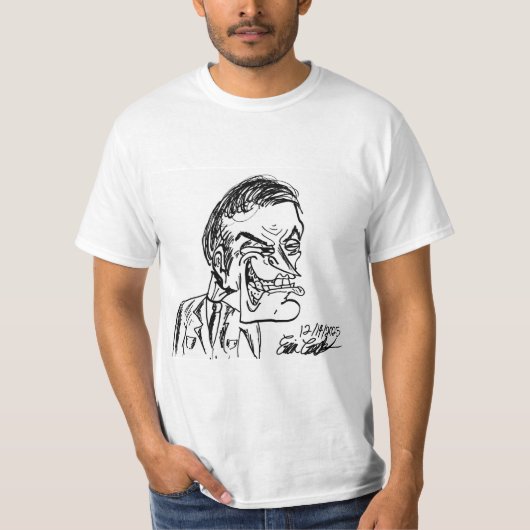 T-shirt creepy villain cartoon (Devant)