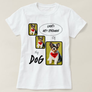 T-shirt Créer/Personnaliser des photos de chiens à 3 panne