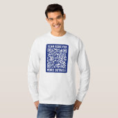 T-shirt Créer un code QR analysable | Bleu marine (modifia (Devant entier)