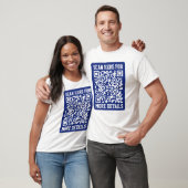 T-shirt Créer un code QR analysable | Bleu marine (modifia (Unisexe)