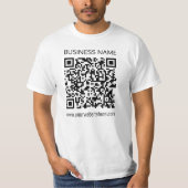 T-shirt Créer un code QR d'entreprise Texte instantané et  (Devant)