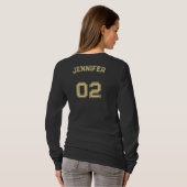 T-shirt Créer un nom de joueur Numéro de Jersey Long Sleev (Dos entier)