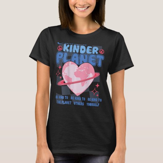 T-shirt Créer Une Planète Kinder Être Comme Tendance Esthé (Devant)