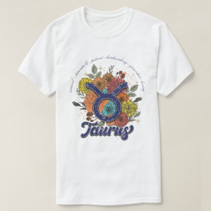 T-shirt Créer votre propre étoile Floral Taurus Zodiac